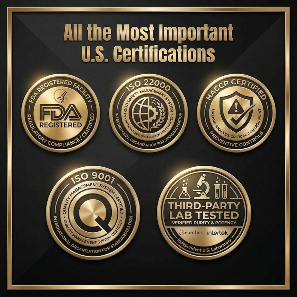 Safety and quality certificates